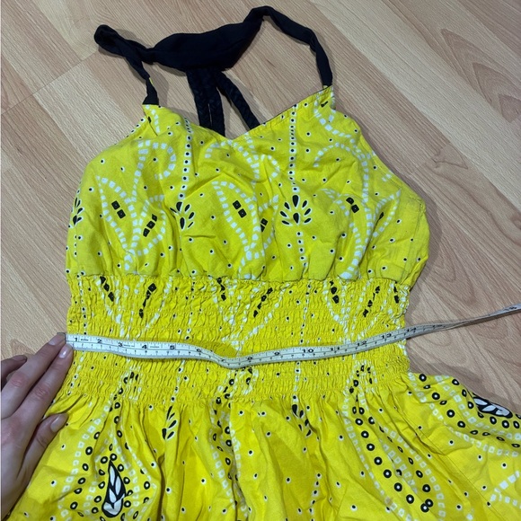 Cassee’s M Y2K Rare Black and Yellow Sundress - Picture 4 of 6